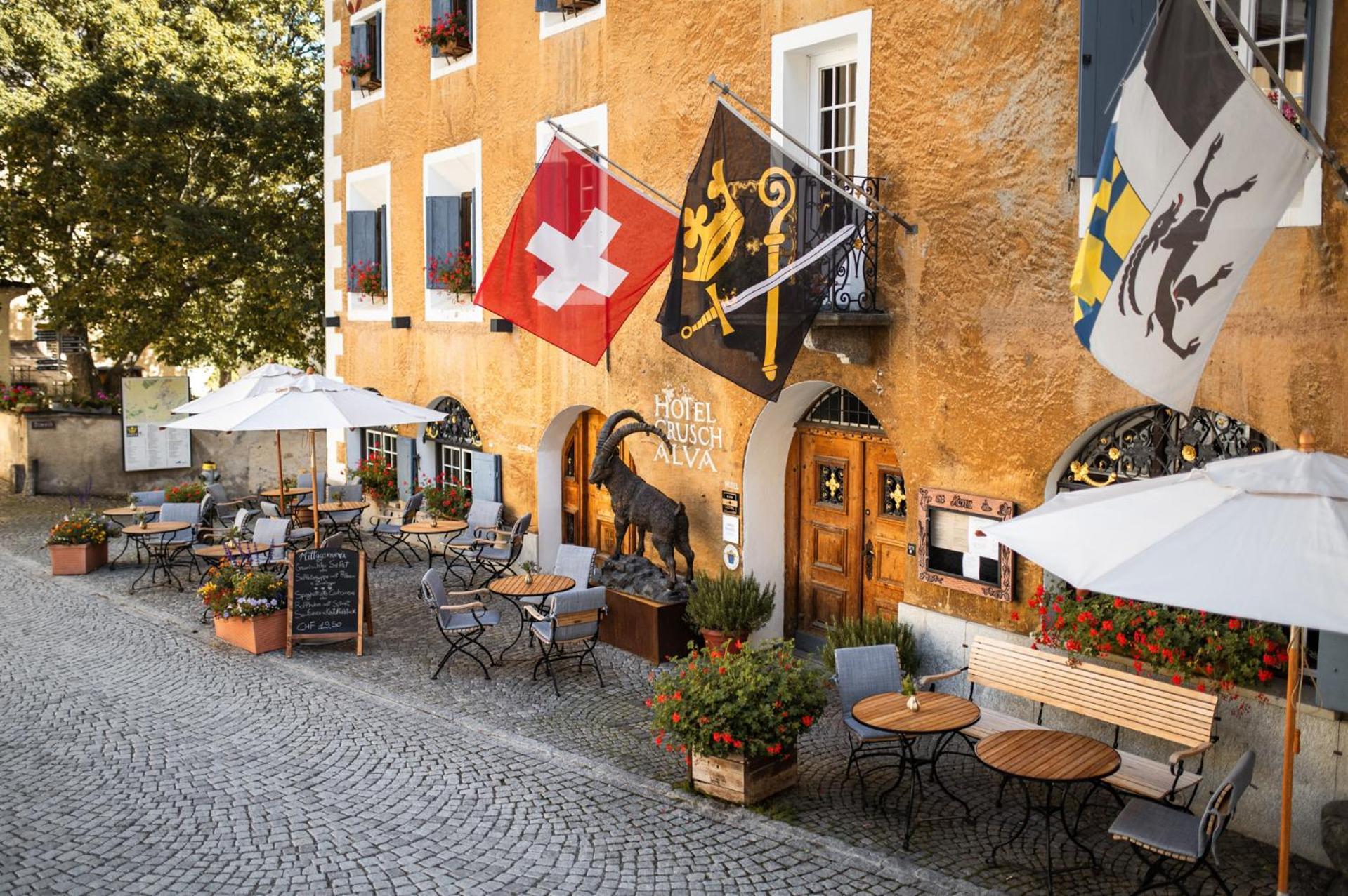 Historic Hotel Crusch Alva Zuoz Eksteriør bilde